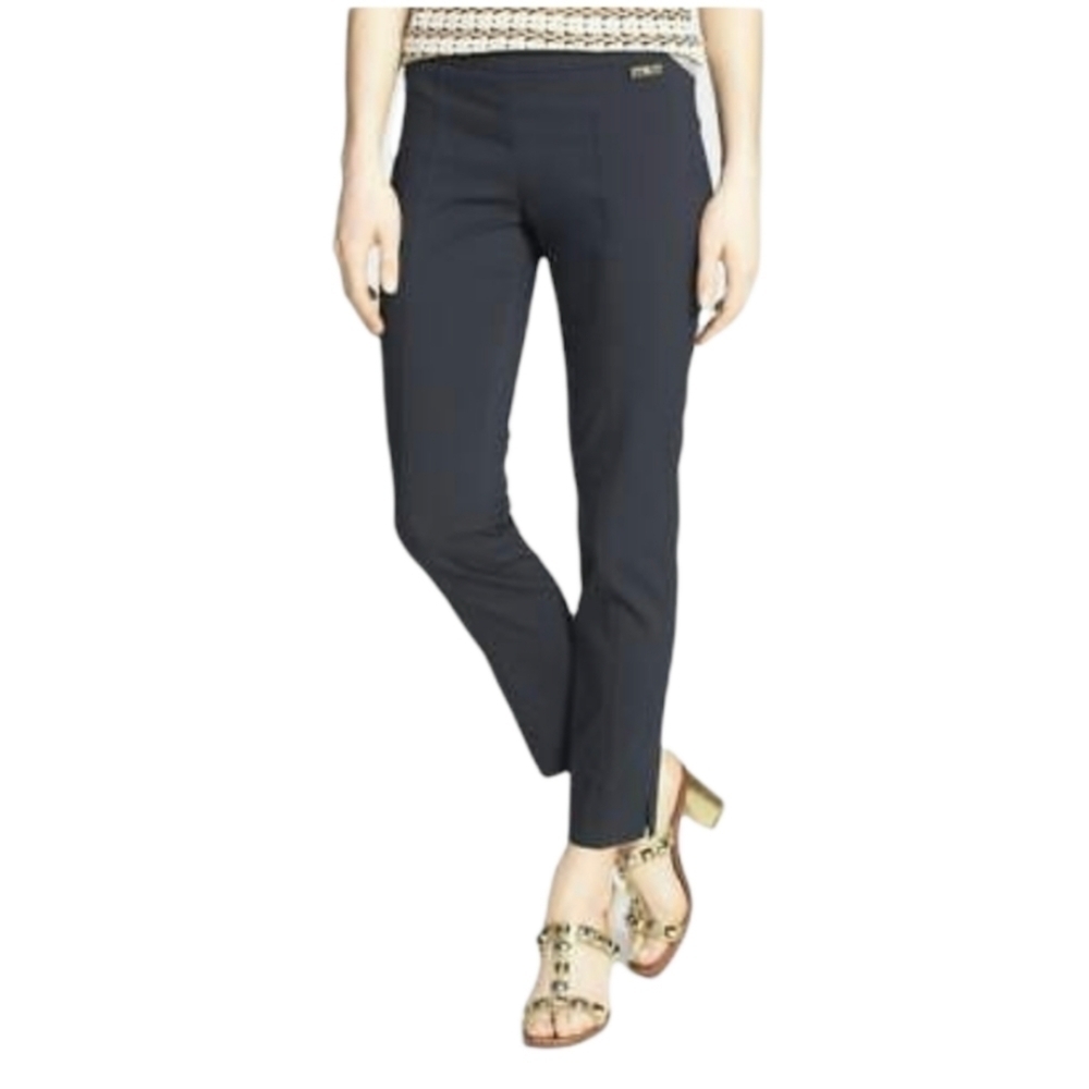 Tory Burch Callie Womens skinny slim cropped ankle side zip dress pants 2 - Picture 2 of 14